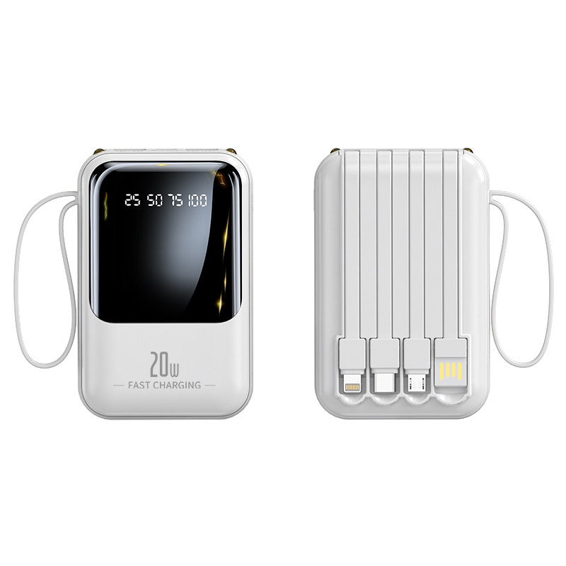 Tachán Pocket · Frente y reverso en blanco · referencia de 10.000 mAh